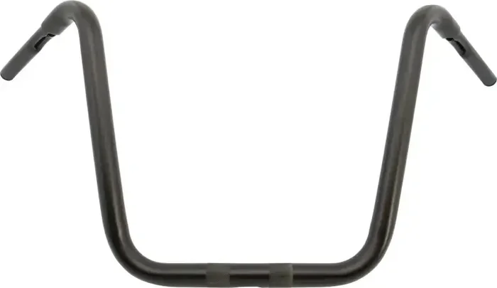 096444 Ape Hanger 1 1/4″ Black 16″ 1.25″ Thru Clamp Non Tbw