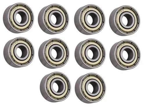 (10 Each) R3-ZZ Shielded Radial Ball Bearing 3/16 ID X 1/2 OD X 0.196″ Wide