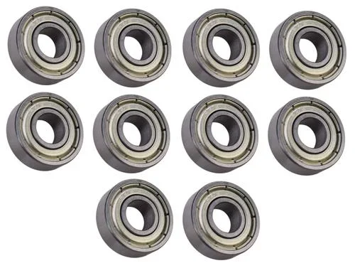 (10 Each) R4-ZZ Shielded Radial Ball Bearing 1/4 ID X 5/8 OD X 0.196″ Wide