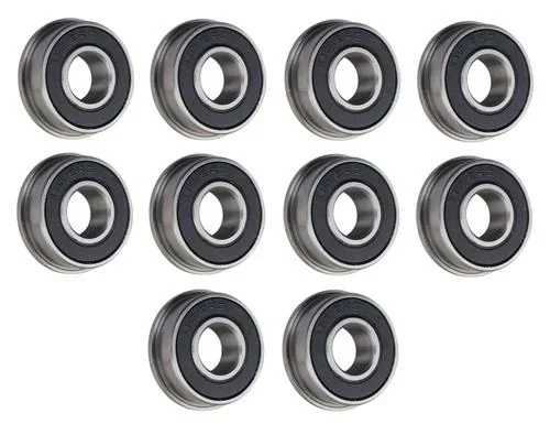 (10 Pack) FR6-2RS Flanged Sealed Radial Ball Bearing 3/8 ID X 7/8 OD X 0.281″ W