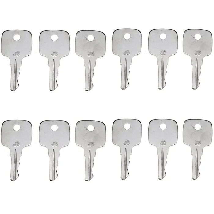 12X Key for John Deere Backhoe Loader 310J 325J 410J 710J L 310L 410L 410K 310K