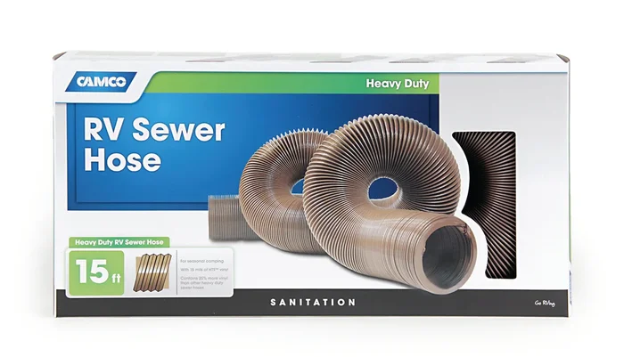 15′ HD SEWER HOSE BROWN