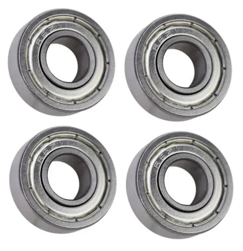 (4 Each) R6-ZZ Shielded Radial Ball Bearing 3/8 ID X 7/8 OD X 9/32 Wide SpinCo