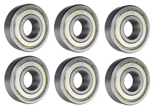 (6 Pack) 6304-ZZ, 6304-2Z, 304SS Shielded Radial Ball Bearing 20X52X15 SpinCo