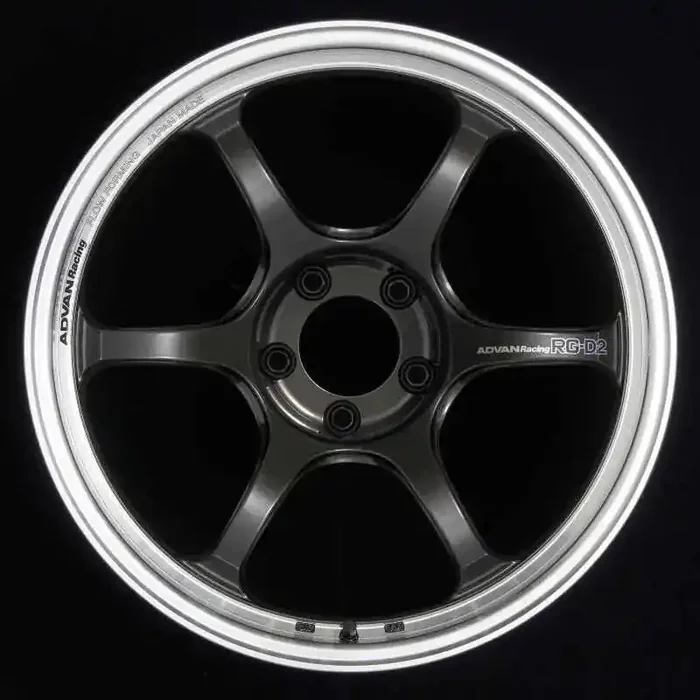 Advan RG-D2 15×8.0 +28 4-100 Machining & Black Gunmetallic Wheel