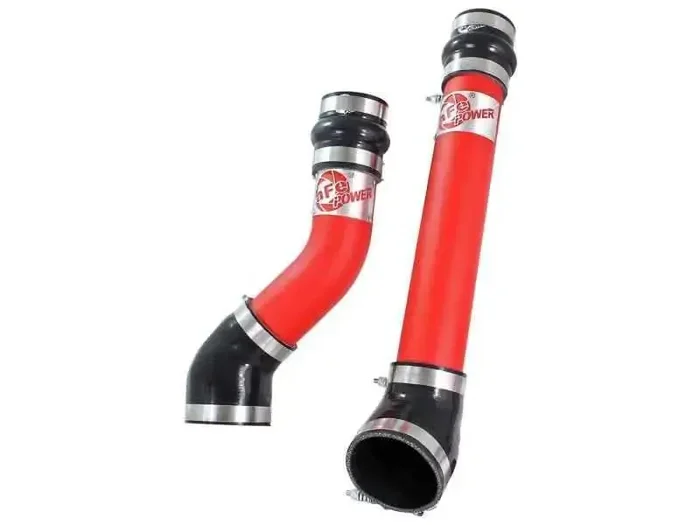 aFe Bladerunner Intercooler Tubes Hot & Cold Side 3.5in 94-02 Dodge Diesel Trucks L6-5.9L (td) – Red