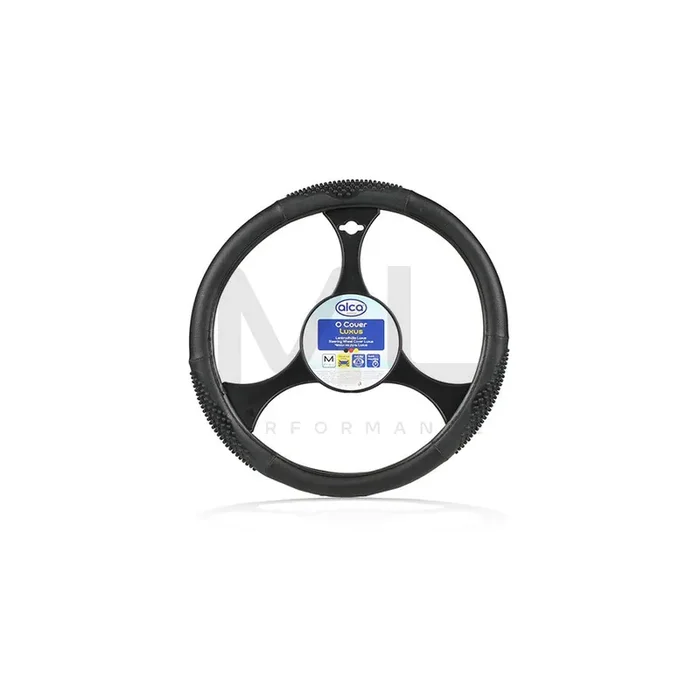 ALCA Luxus 592000 Steering wheel cover Black, Ø 37-39cm, PVC