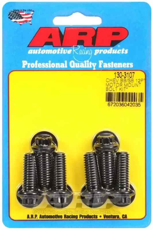 ARP Chevy 12pt Motor Mount Bolt Kit w/ energy suspension Mounts