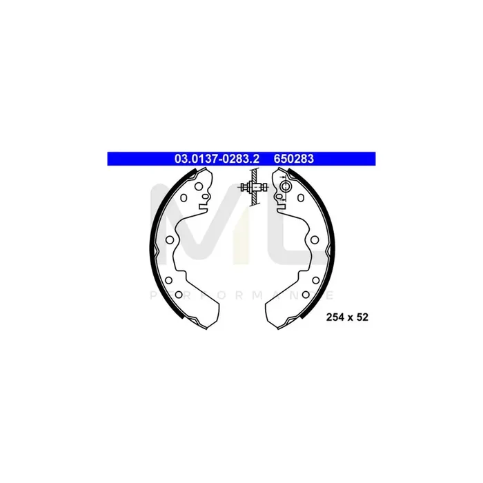 ATE 03.0137-0283.2 Brake Shoe Set