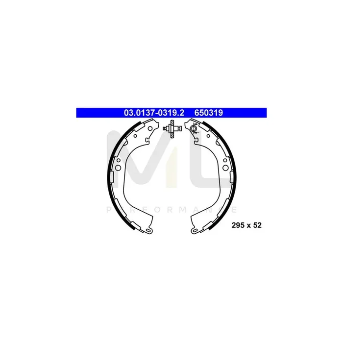 ATE 03.0137-0319.2 Brake Shoe Set
