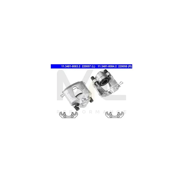 ATE 11.3481-8084.2 Brake Caliper with holder