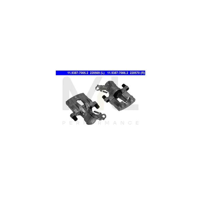 ATE 11.9387-7006.2 Brake Caliper without holder