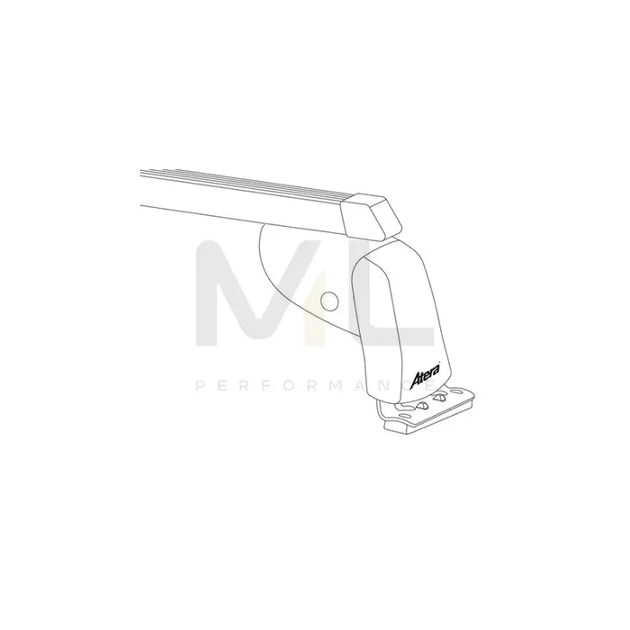 Atera Signo 044116 Roof bars for cars without rails, 137 cm, 100 kg, Steel