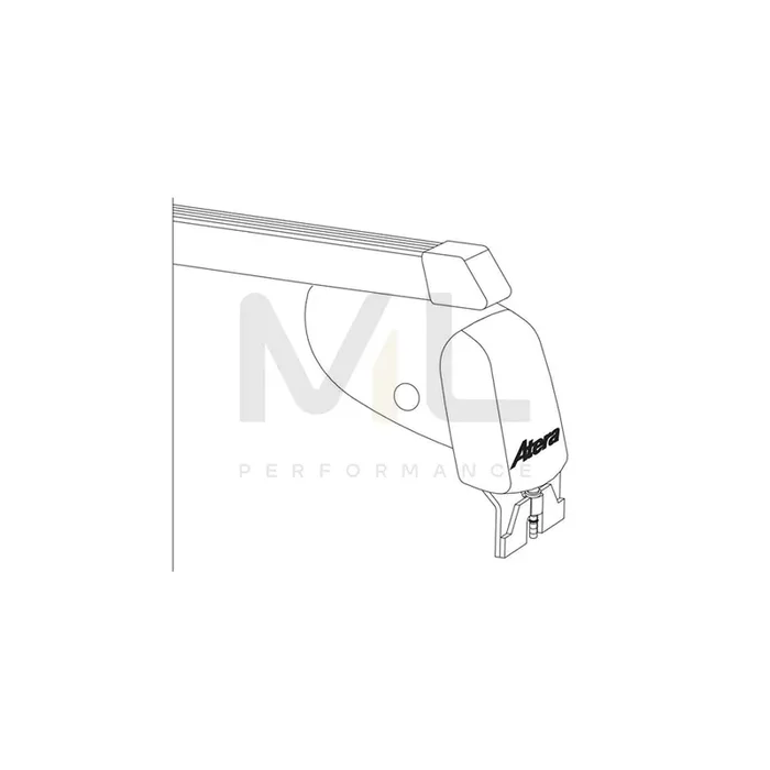 Atera Signo 044184 Roof bars suitable for Mercedes-Benz CLS Coupe (C218) for cars without rails, 122 cm, 100 kg, Steel