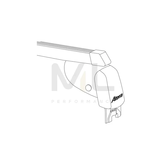 Atera Signo 044187 Roof bars suitable for Mercedes-Benz B-Class (W246, W242) for cars without rails, 110 cm, 100 kg, Steel