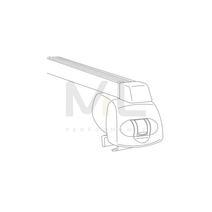 Atera Signo 044340 Roof bars for closed roof rails, 122 cm, 100 kg, Steel