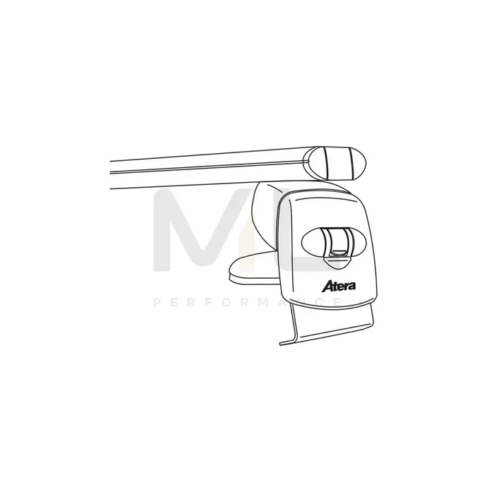 Atera Signo 045347 Roof bars for Audi A5 B9 Sportback (F5A) for rain gutters, 122 cm, 100 kg, Aluminium