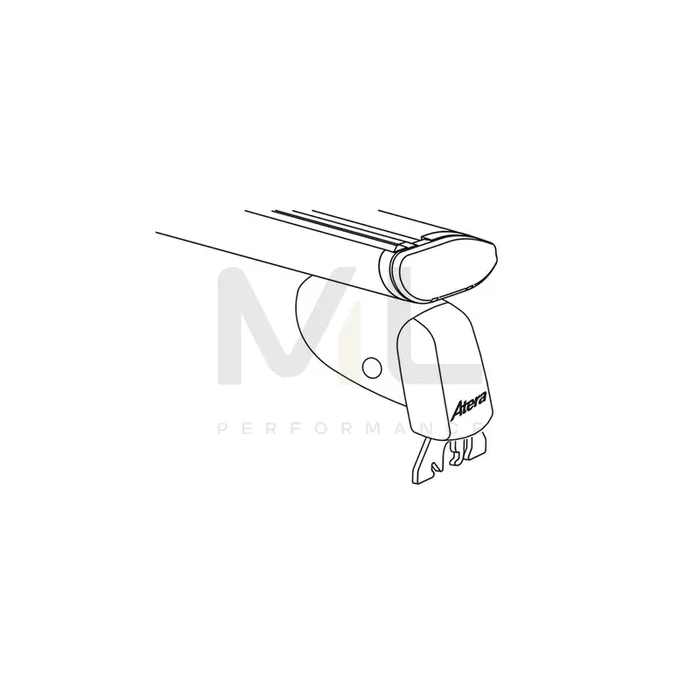 Atera Signo 047123 Roof bars for cars without rails, 110 cm, 100 kg, Aluminium
