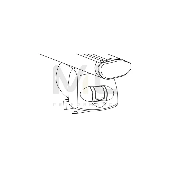 Atera Signo 047359 Roof bars for closed roof rails, 110 cm, 100 kg, Aluminium