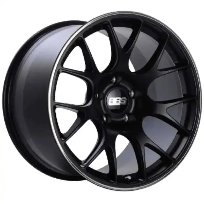 BBS CH-R 19×8.5 5×112 ET40 Satin Black Polished Rim Protector Wheel -82mm PFS/Clip Required