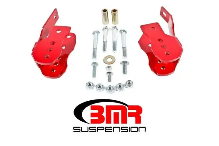 BMR 05-14 S197 Mustang Bolt-On Control Arm Relocation Brackets – Red