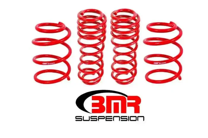 BMR 05-14 S197 Mustang GT Handling Version Lowering Springs (Set Of 4) – Red