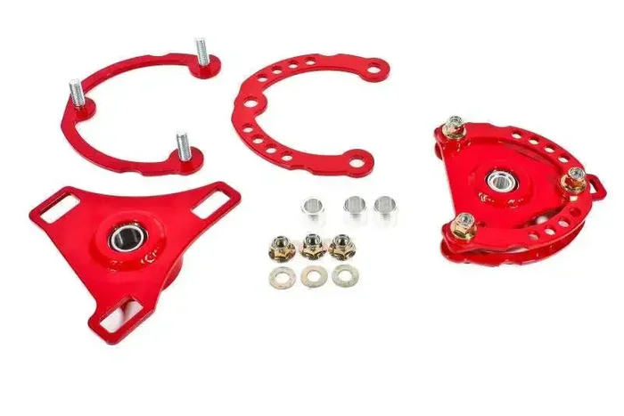 BMR 15-17 S550 Mustang Caster Camber Plates – Red