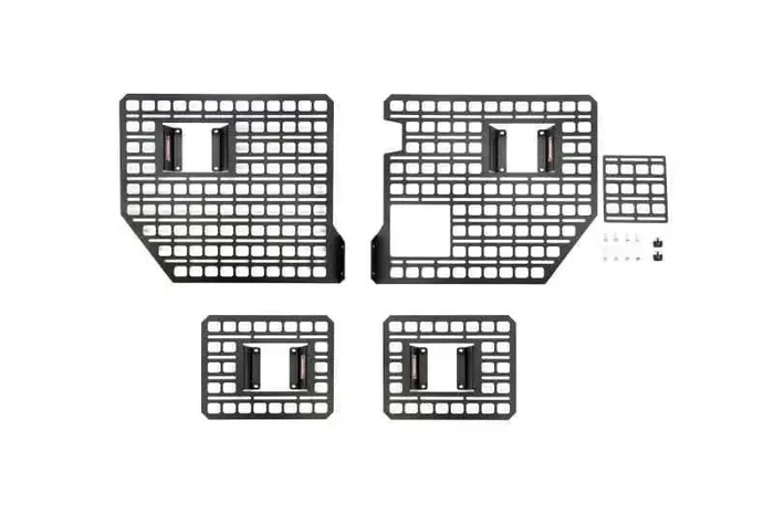 BuiltRight Industries 2017+ Ford F-250/350/450 Full Bedside Rack – 4pc