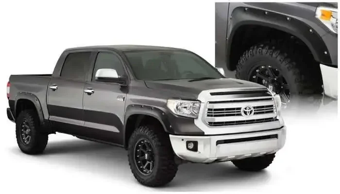 Bushwacker 14-18 Toyota Tundra Fleetside Pocket Style Flares 4pc 66.7/78.7/97.6in Bed – Black