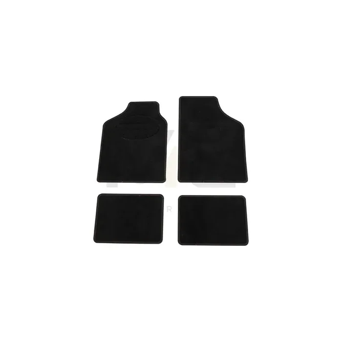 CARPOINT 0320824 Floor mat set Polyester, PP (Polypropylene), Front and Rear, Quantity 4, Black