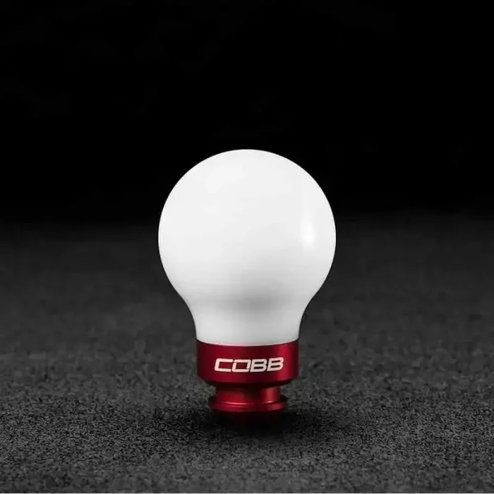 Cobb Subaru 5-Speed COBB Knob – White w/ Race Red