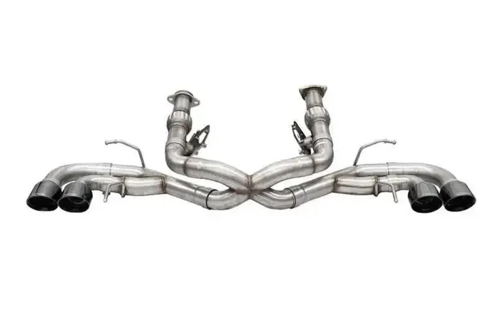 Corsa 2020 Corvette C8 3in Xtreme Cat-Back Exhaust 4.5in Black Quad Tips – Deletes stock AFM Valve