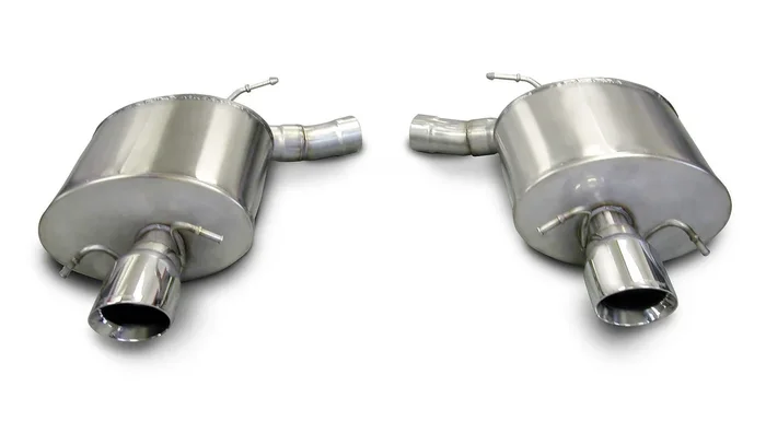 Corsa Performance 2.5in. Axle-Back Touring Dual Exhaust 4.0in. Polished Tips 09-14 Cadillac CTS-V Sedan 6.2L V8 – 14940