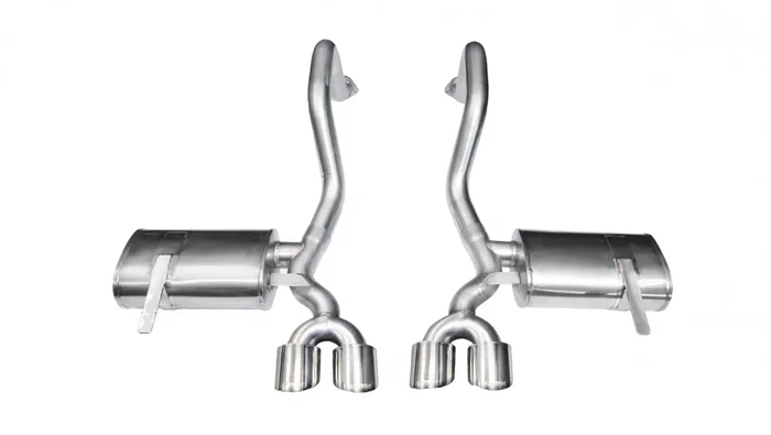 Corsa Performance 2.5in. Axle-Back Xtreme Dual Exhaust Polished 4.0in. Tips 97-04 Corvette C5/Z06 5.7L V8 – 14961