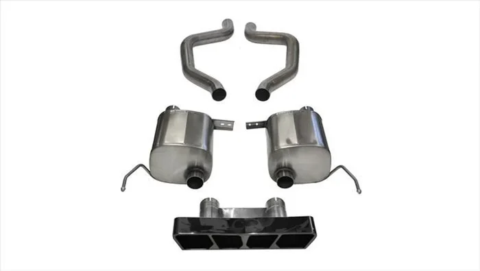 Corsa Performance 2.75in. Axle-Back Dual Rear Exit with Polygon in.Tail Lightin. Black PVD Pro-Series Tips – 14767BLK