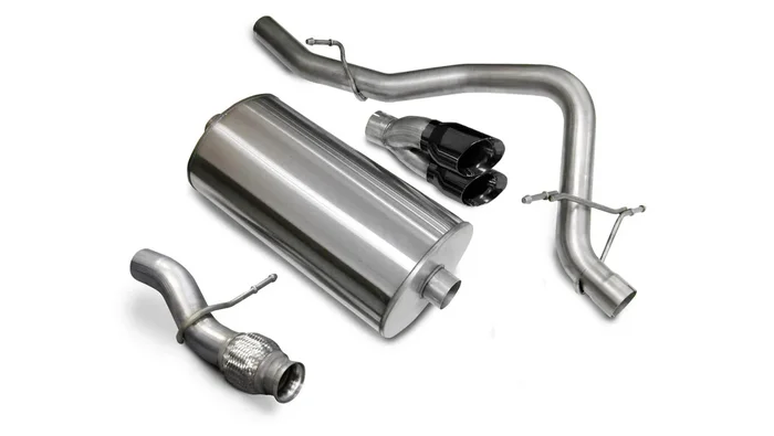 Corsa Performance 3.0in. Cat-Back Sport Single Rear Exit Exhaust 4.0in. Black Tips 09-14 Chevy Tahoe/GMC Yukon 5.3L V8 – 14912BLK
