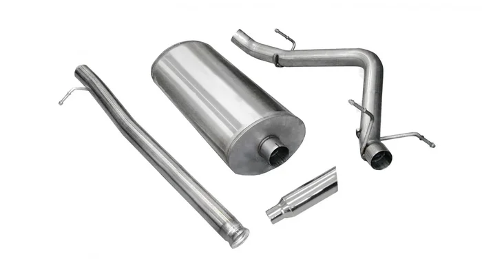 Corsa Performance 3.0in. Cat-Back Sport Single Side Exit Exhaust 4.0in. Slash Cut Polished Tip 07-09 Silverado/Sierra Denali 1500 6.2L V8 – 24514