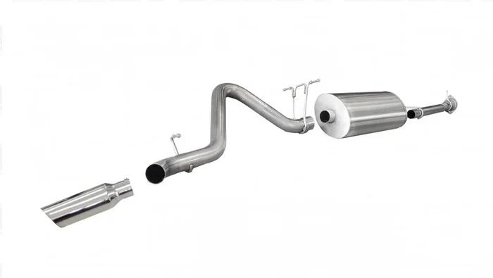 Corsa Performance 3.0in. Cat-Back Sport Single Side Exit Exhaust 4.0in. Slash Cut Polished Tip 11-14 Silverado/Sierra 2500 6.0L V8 158.2in. – 24796