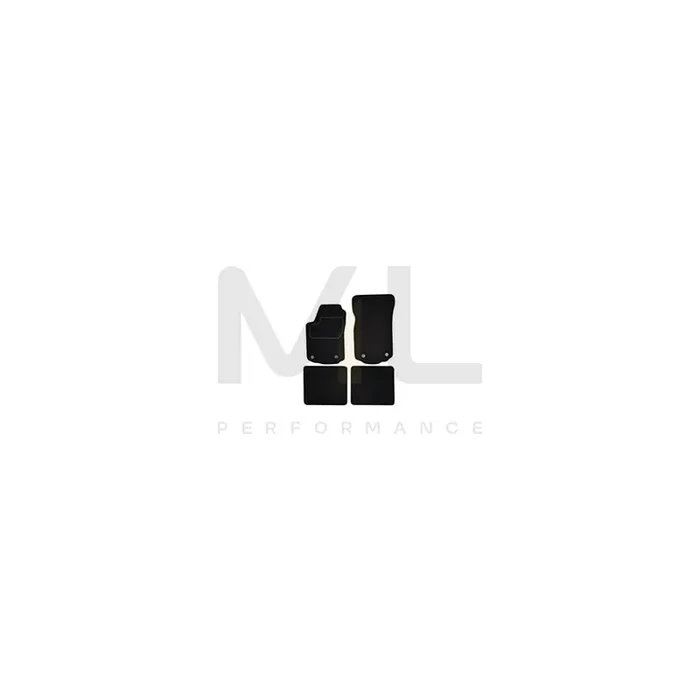 CUSTOPOL AUD155S Floor mat set for AUDI A6 C4 Saloon (4A2) Textile, Front and Rear, Quantity 4, Grey