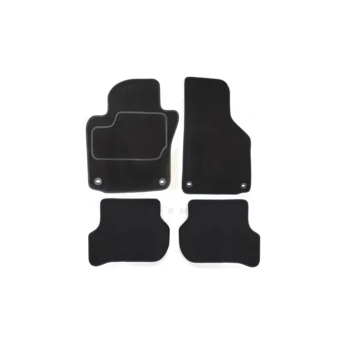 CUSTOPOL HON25C Floor mat set for HONDA Accord VI Saloon (CK, CG, CH, CF8) Textile, Front and Rear, Quantity 4, Black