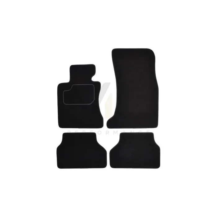CUSTOPOL Tailored BM160C Floor mat set for BMW 5 Saloon (E60) Textile, Front and Rear, Quantity 4, Black