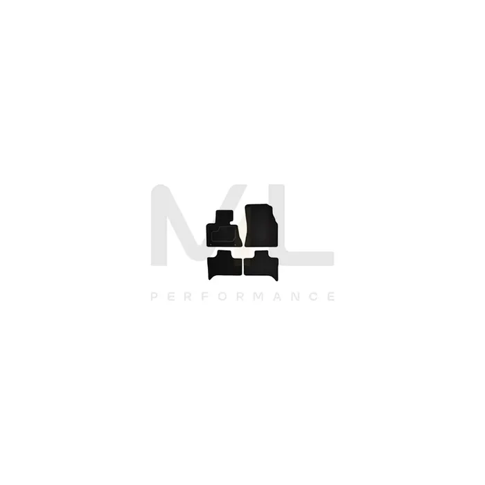 CUSTOPOL Tailored BM260S Floor mat set for BMW X5 (E53) Textile, Front and Rear, Quantity 4, Grey