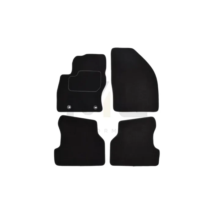 CUSTOPOL Tailored FOR120S Floor mat set for FORD FOCUS Textile, Front and Rear, Quantity 4, Grey