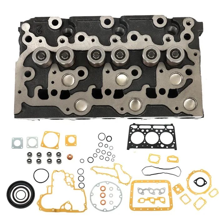 Cylinder Head+Full Gasket For Bobcat 238 325 328 Kubota D1703 Engine Excavator