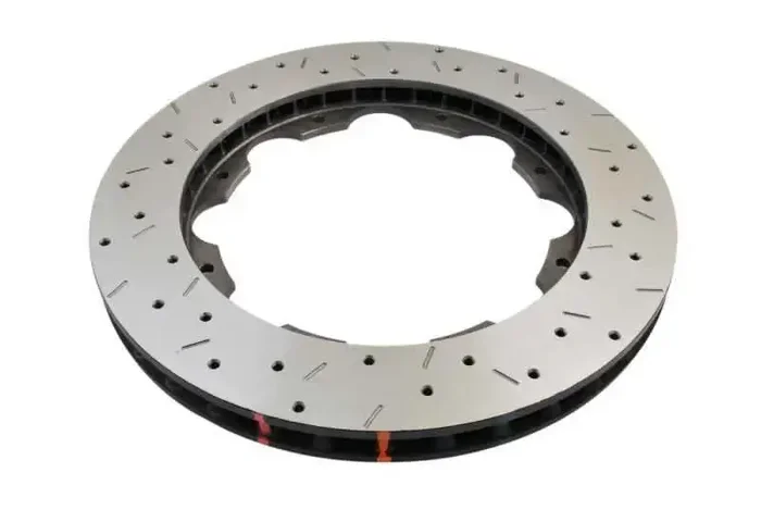 DBA 09+ Nissan GTR Rear Drilled & Slotted 5000 Series Brembo Direct Replacement Rotor