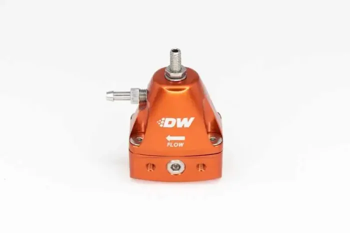 DeatschWerks DWR1000iL In-Line Adjustable Fuel Pressure Regulator – Orange