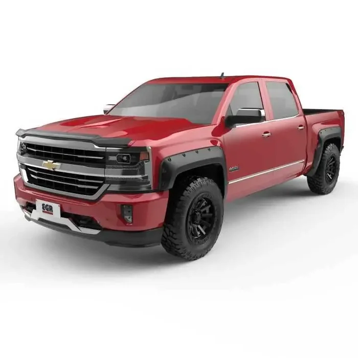 EGR 14+ Chev Silverado 5ft Bed Bolt-On Look Fender Flares – Set – Matte