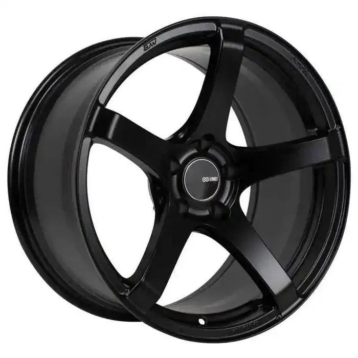 Enkei Kojin 18×8.5 35mm Offset 5×114.3 Bolt Pattern 72.6mm Bore Dia Matte Black Wheel