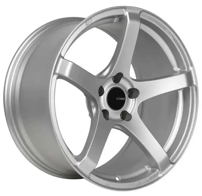 Enkei Kojin 18×9.5 15mm Offset 5×114.3 Bolt Pattern 72.6mm Bore Dia Matte Silver Wheel