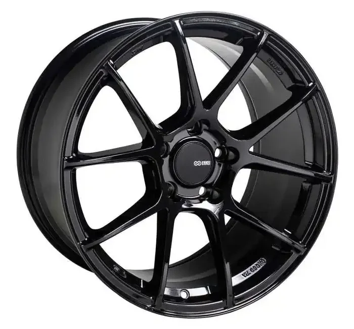 Enkei TS-V 18×8.5 5×114.3 25mm Offset 72.6mm Bore Gloss Black Wheel